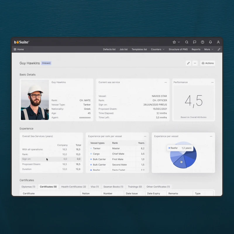 The same profile in the light theme, laid out identically
